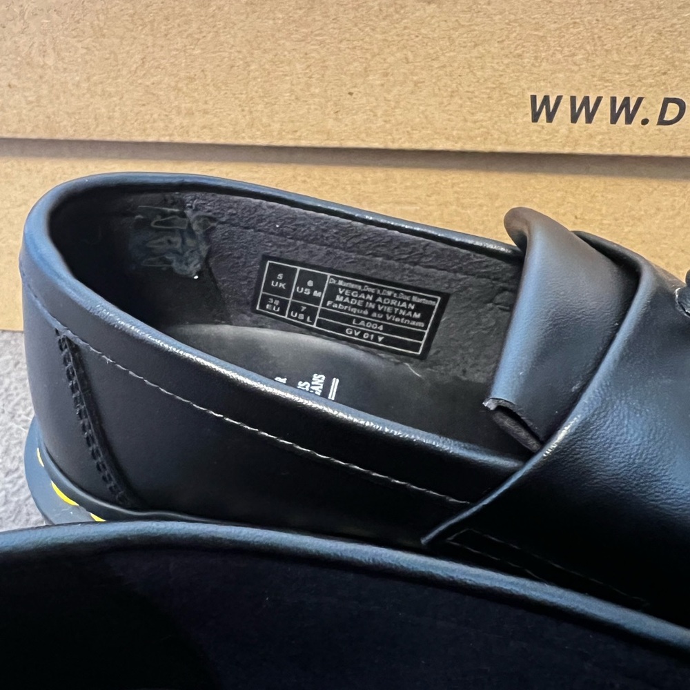 Dr. Martens vegan Adrian loafers size 7 - Picture 5 of 6